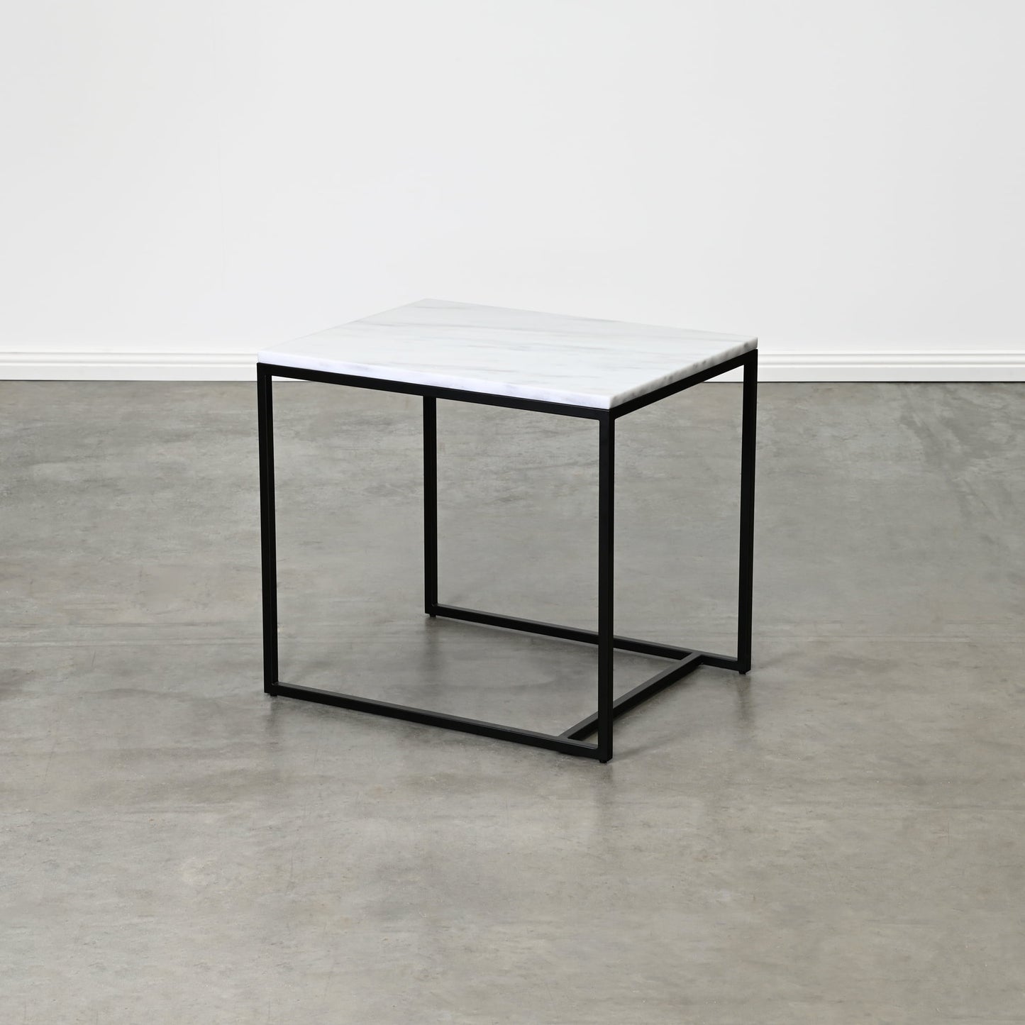 RENO SIDE TABLE MEDIUM – WHITE MARBLE