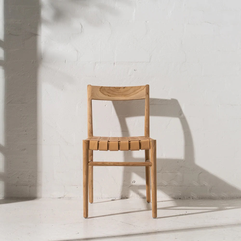AINA LEATHER DINING CHAIR