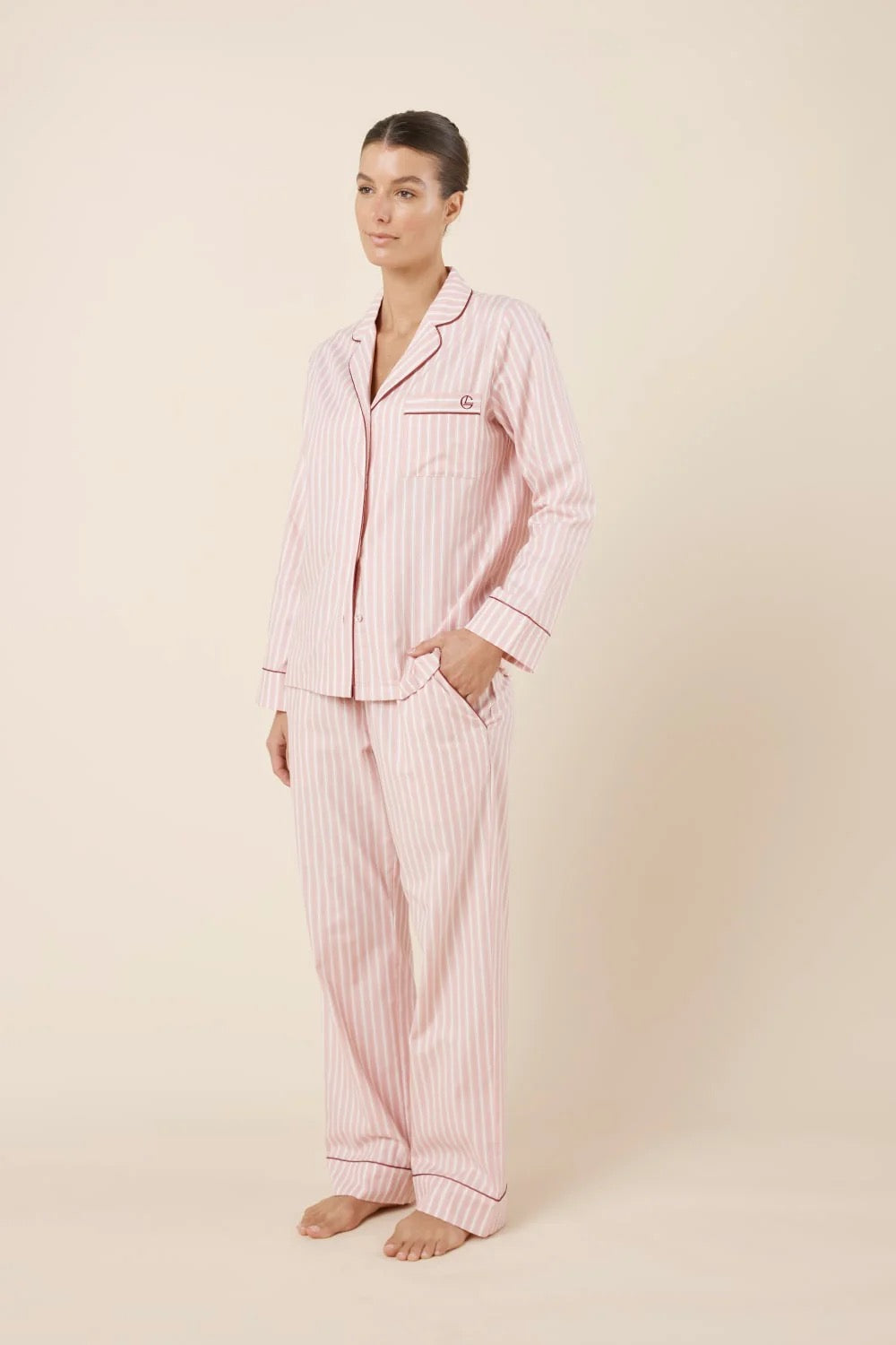 Octavia Cotton Stripe PJ set
