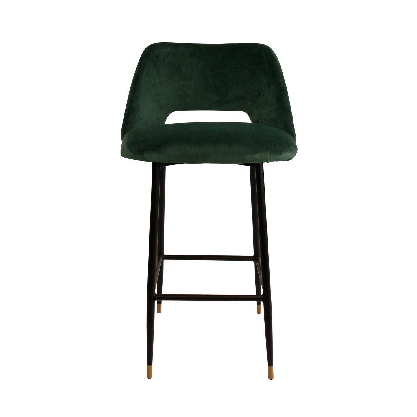 MILAN VELVET BAR STOOL – DARK GREEN