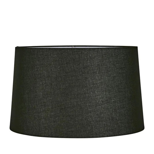 LINEN DRUM LAMP SHADE - XL - BLACK