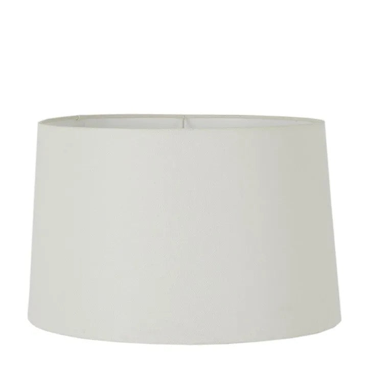 LINEN DRUM LAMP SHADE - XL - IVORY
