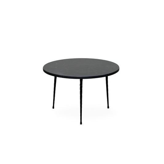 ALBA SIDE TABLE MEDIUM – BLACK MARBLE BLACK FRAME