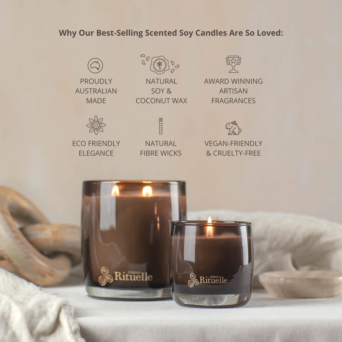 Nectarine, Honey Blossom, Bergamot, Vetiver Scented Soy Candle | 140gm