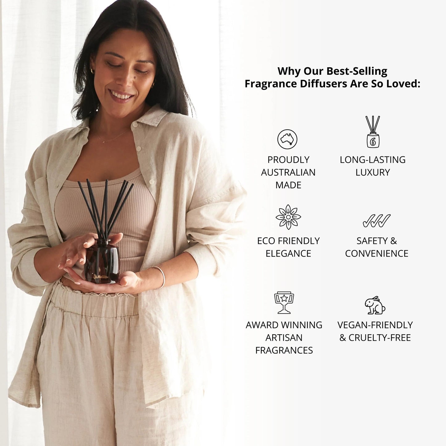 Nectarine, Honey Blossom, Bergamot, Vetiver Fragrance Diffuser Set | 220ml