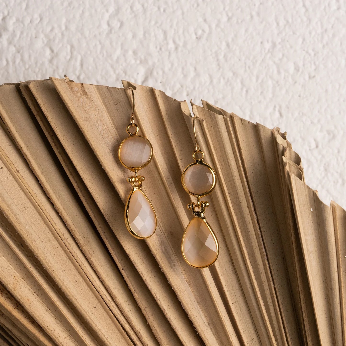 VINKO DOUBLE DROP EARRINGS - GOLD PLATED