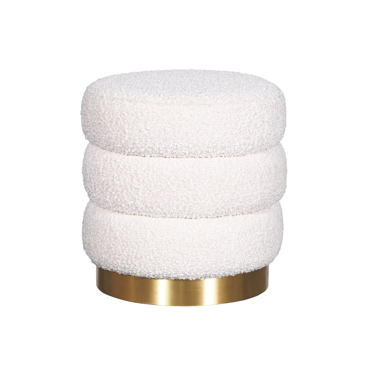 MIMI OTTOMAN – IVORY BOUCLE