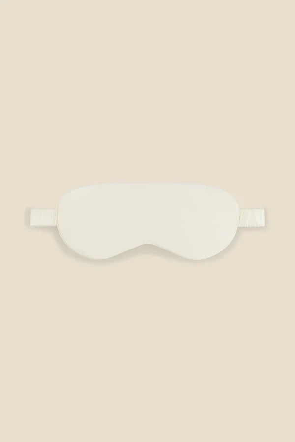 Opulent Ivory Pure Silk Eyemask