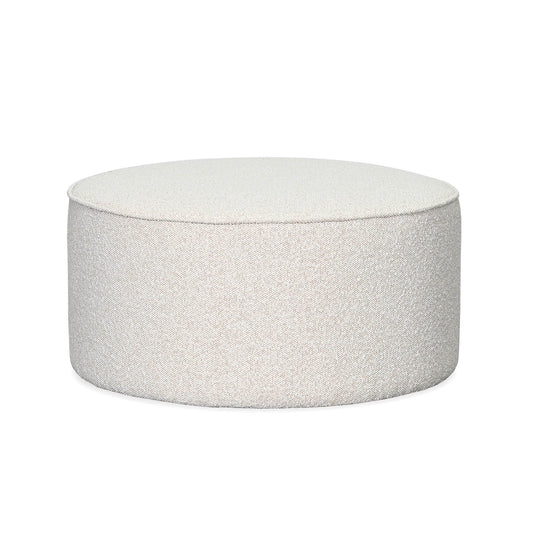 BELAMY PIPED OTTOMAN – OATMEAL – LARGE ROUND