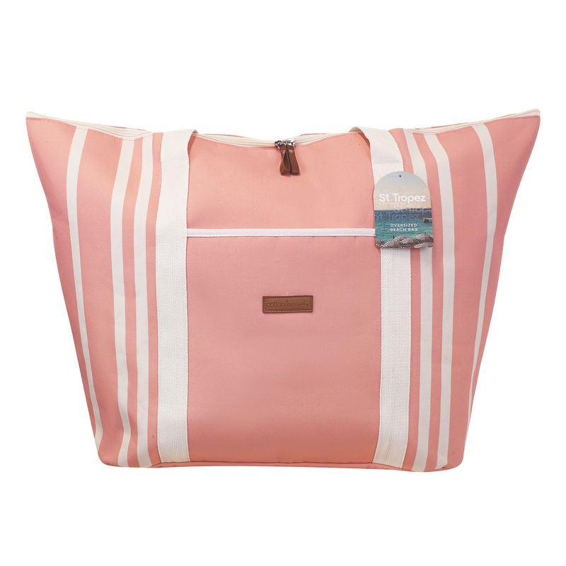 Oversized Beach Bag - Coral
