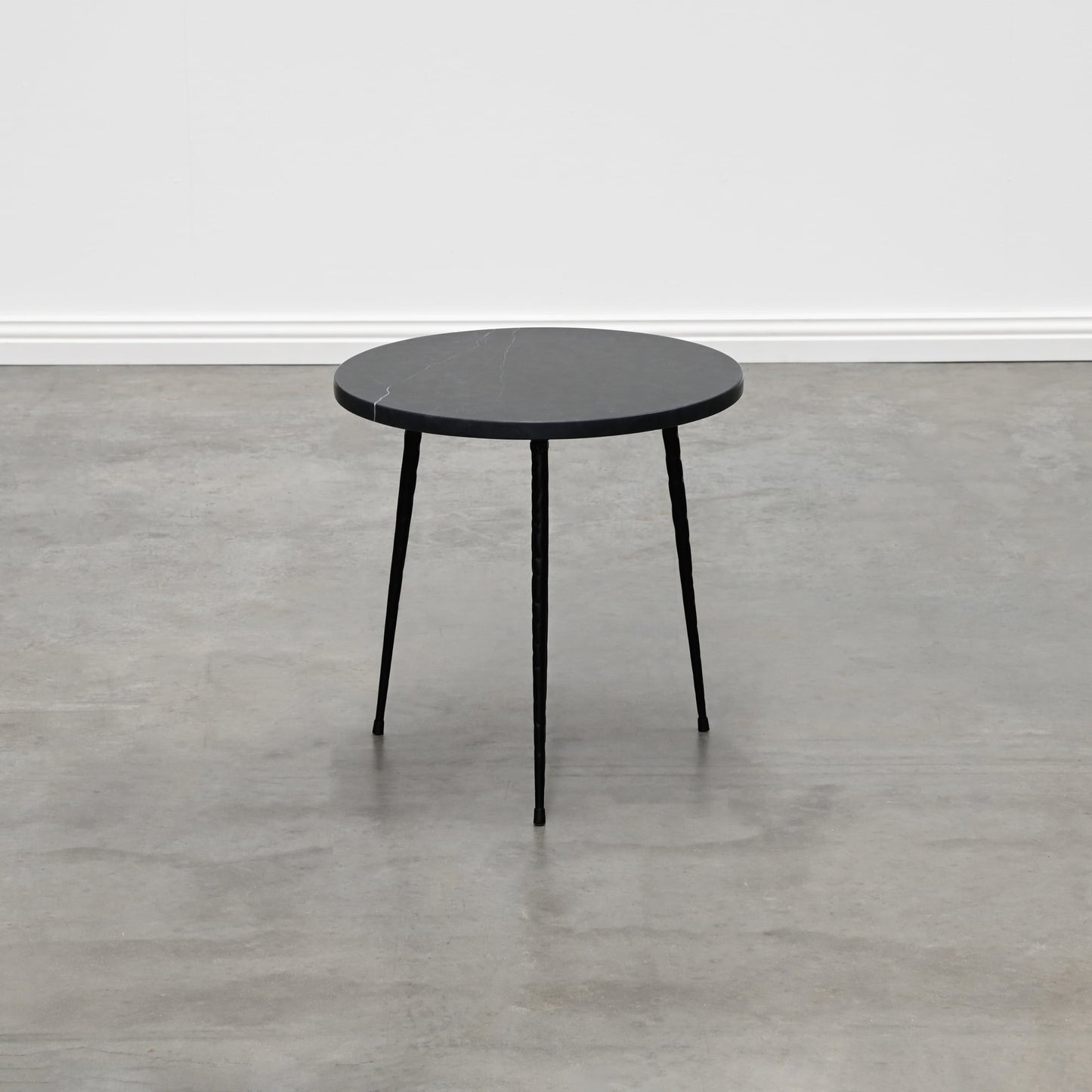 ALBA SIDE TABLE SMALL – BLACK MARBLE BLACK FRAME