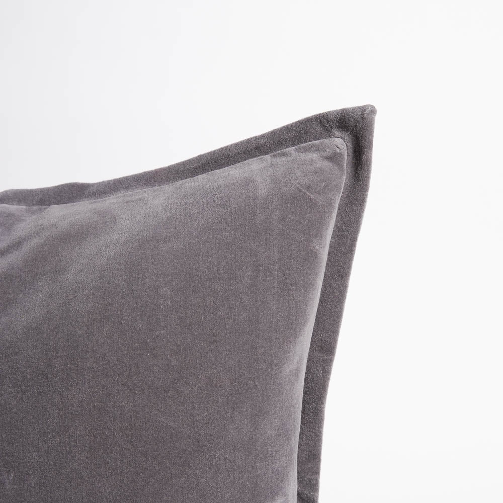 Evelyn Velvet Cushion - Slate - 60x60cm