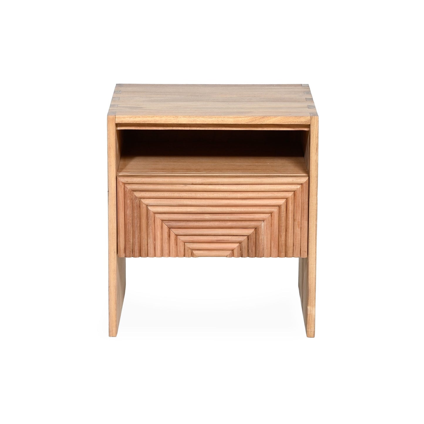 HARVEY – BEDSIDE TABLE WITH DRAWER – WOOD – NATURAL