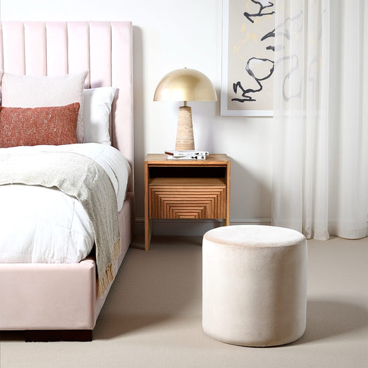 HARVEY – BEDSIDE TABLE WITH DRAWER – WOOD – NATURAL