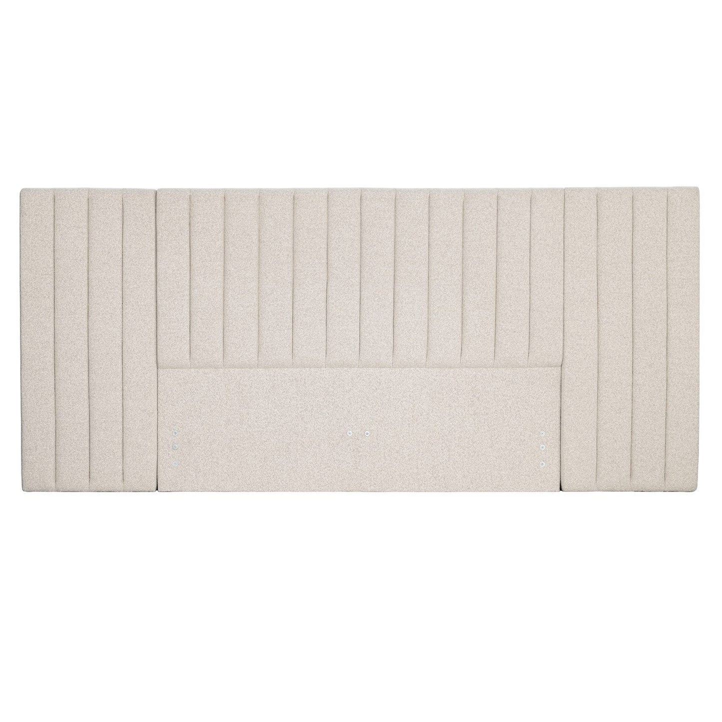 RENEE – HEADBOARD WITH WING – QUEEN – OATMEAL