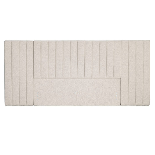 RENEE – HEADBOARD WITH WING – QUEEN – OATMEAL