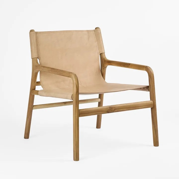 MILES LEATHER SLING ARMCHAIR