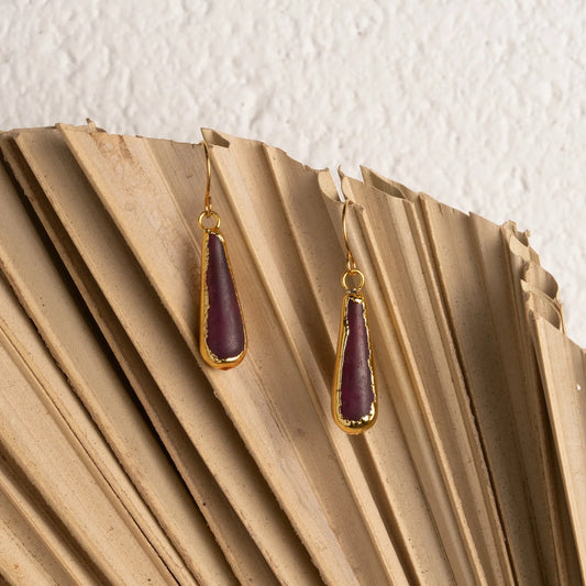 OLAY SINGLE DROP EARRINGS - GOLD PLATED