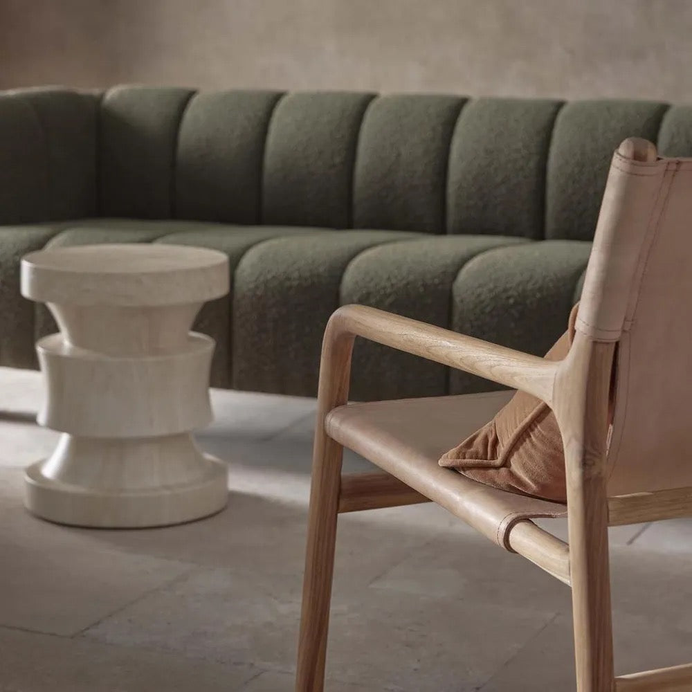 MILES LEATHER SLING ARMCHAIR