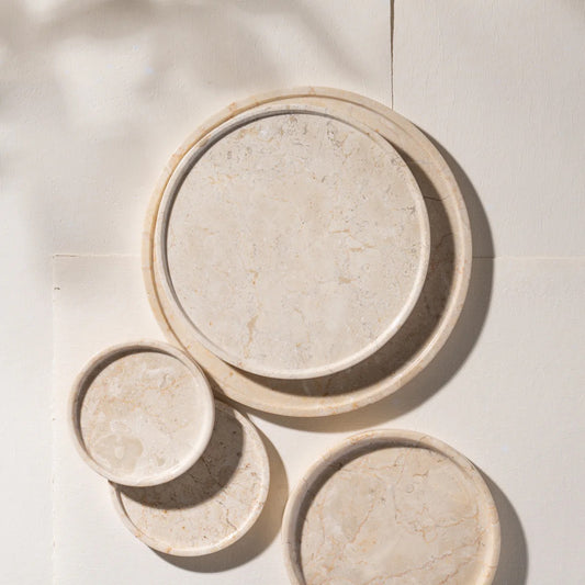 PASKAL TRAVERTINE TRAY - MEDIUM