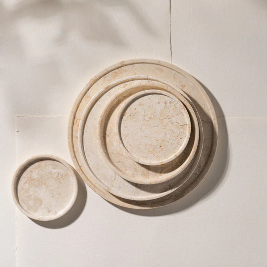 PASKAL TRAVERTINE TRAY - EXTRA SMALL