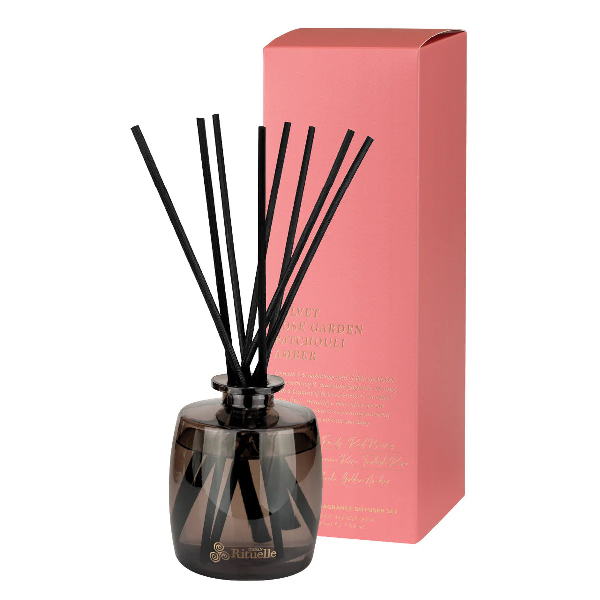 Velvet Rose Garden, Patchouli, Amber Fragrance Diffuser Set | 220ml