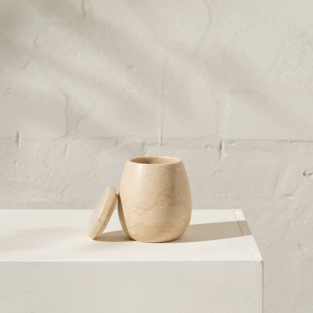 Citra Travertine Canister