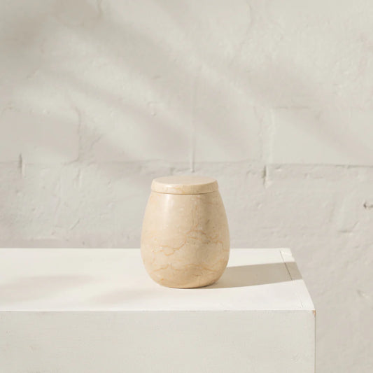 Citra Travertine Canister
