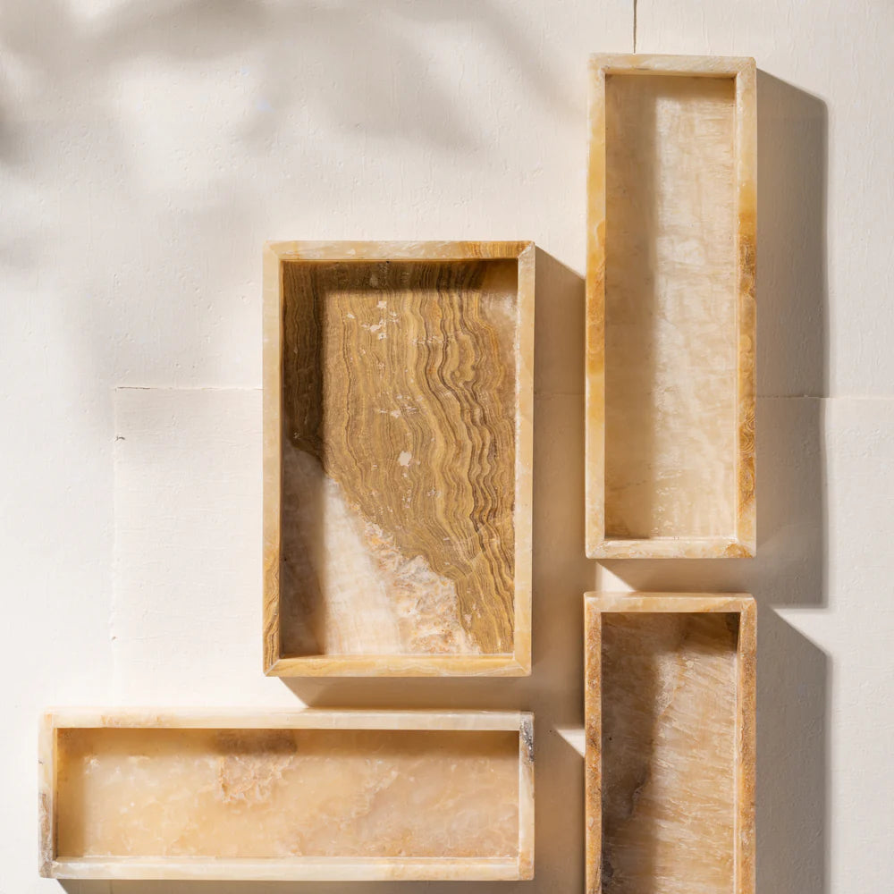 DAPHINA LARGE ONYX TRAY