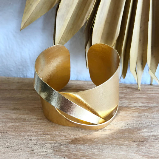 ERIS BRACELET CUFF - GOLD PLATED