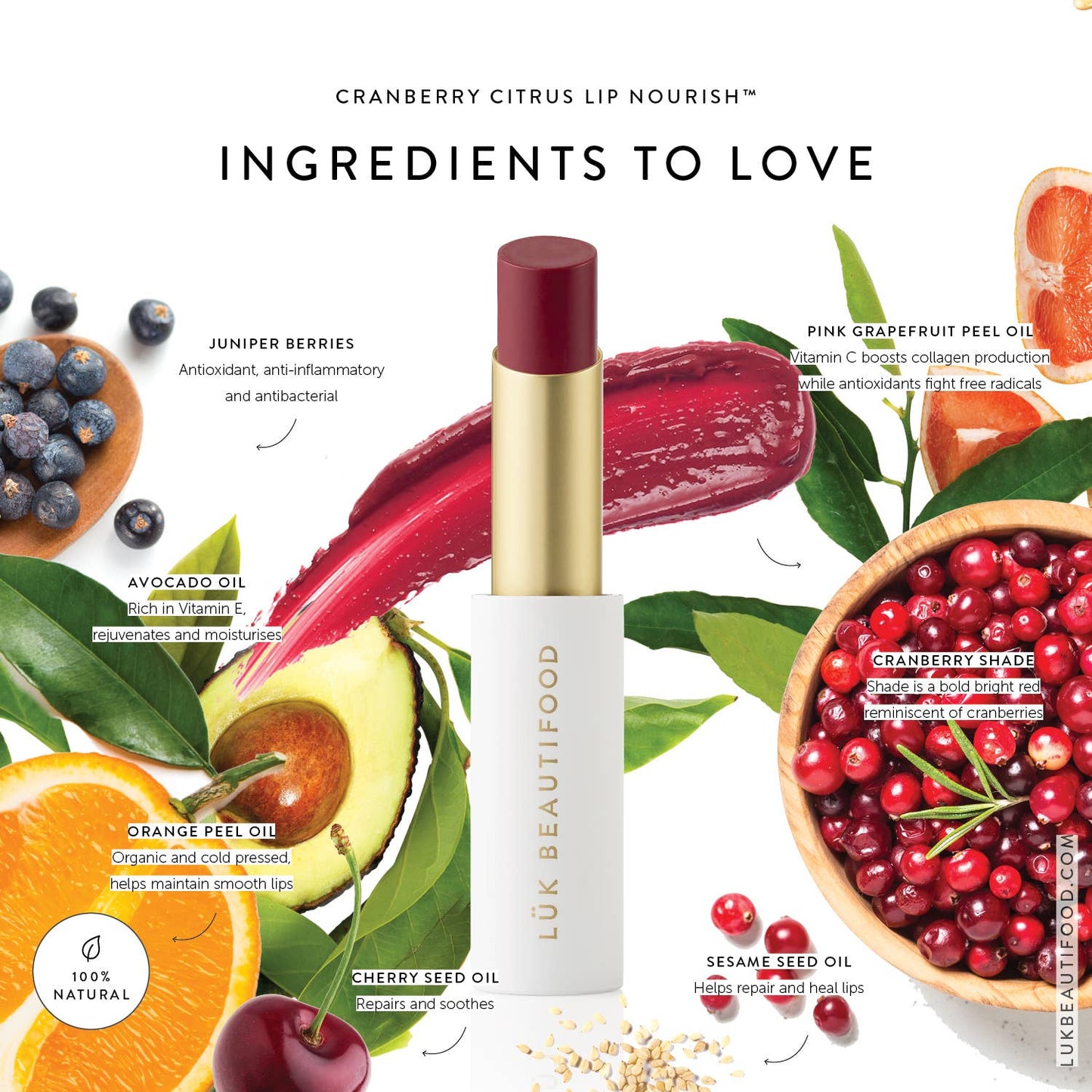 Lip Nourish™ Sheer Lipstick - Cranberry Citrus