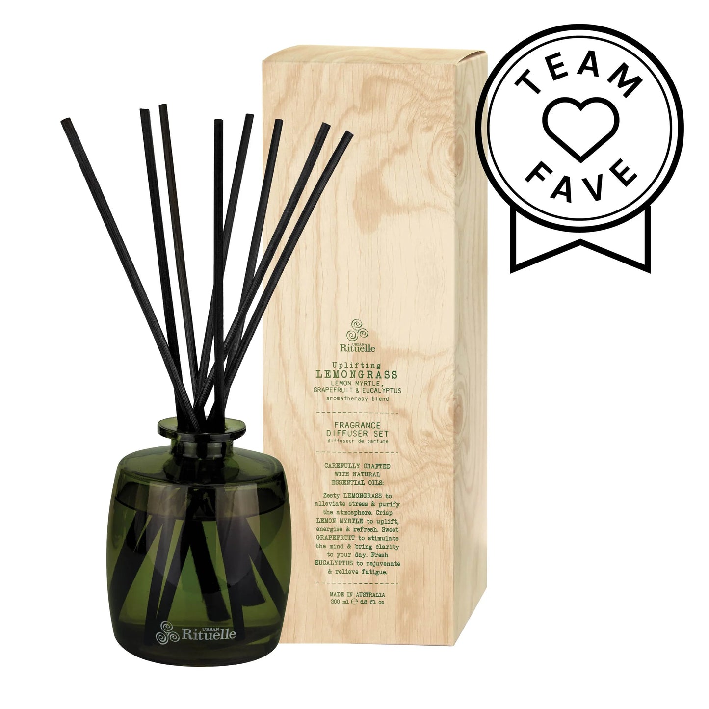 Lemongrass, Lemon Myrtle, Grapefruit & Eucalyptus Fragrance Diffuser Set | 220ml