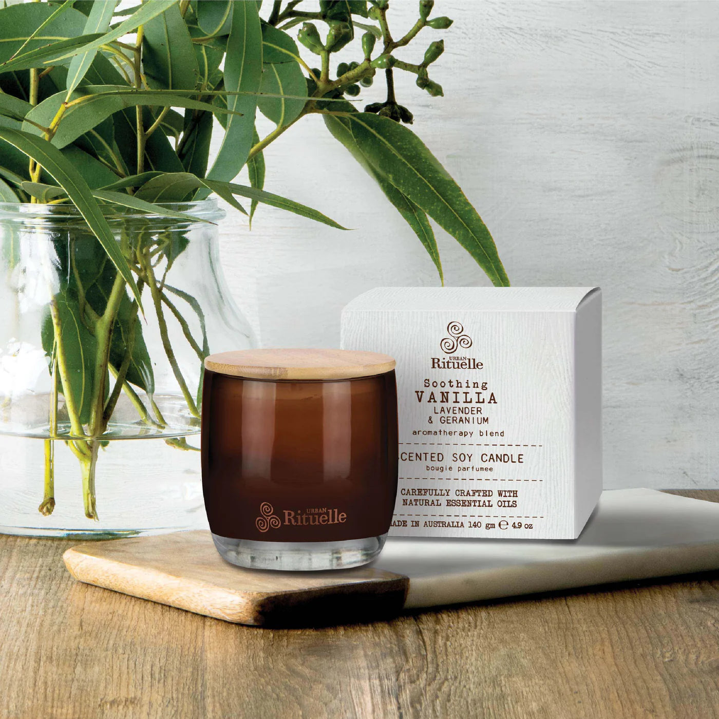 Vanilla, Lavender & Geranium Scented Soy Candle | 140g